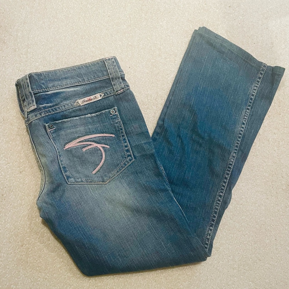 🌟 VINTAGE 🌟 Frankie B jeans size 6 women’s flair Low rise - Made in USA 🇺🇸